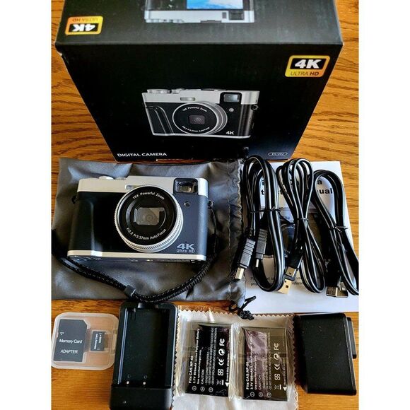 4K Digital Camera,Auto Focus 48MP Vlogging Camera - Picture 2 of 5